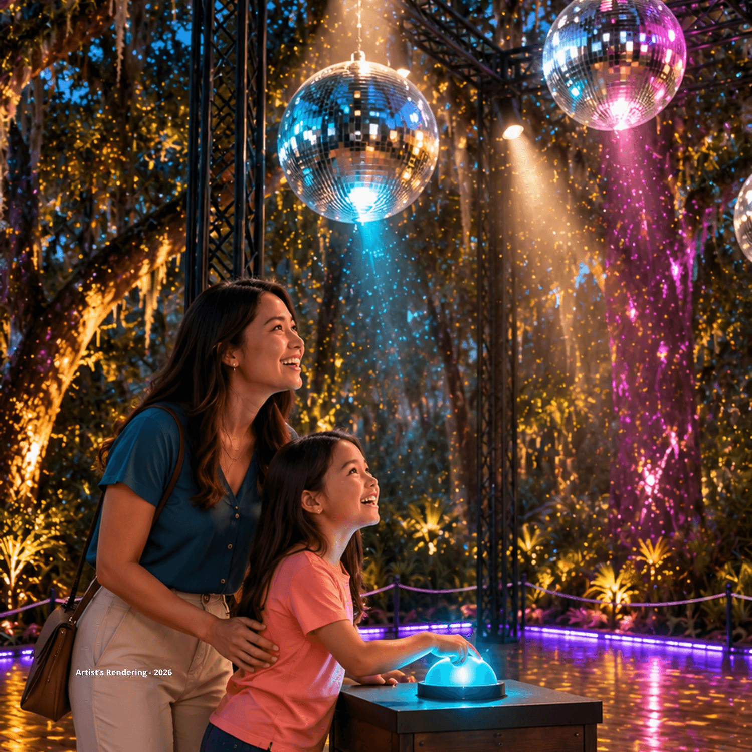 Disco Ball Play Square – Light scene – v1